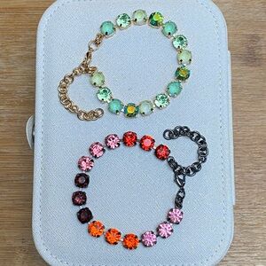 Cushion Cut Crystal Bracelet Set